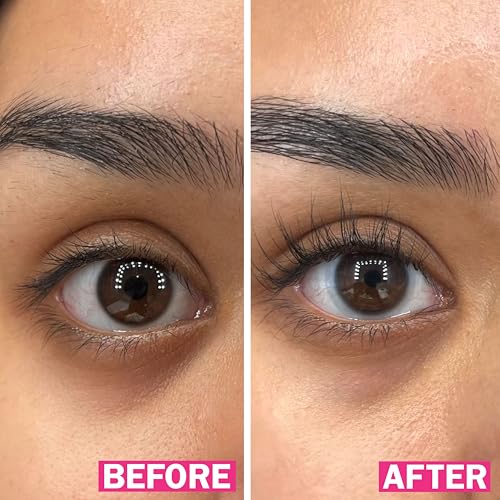 Mini Eyelash Serum for Long & Natural Lashes - 0.03 Fl Oz, Travel Size, 6 Week Supply, Safe for Sensitive Eyes & Contact Wearers