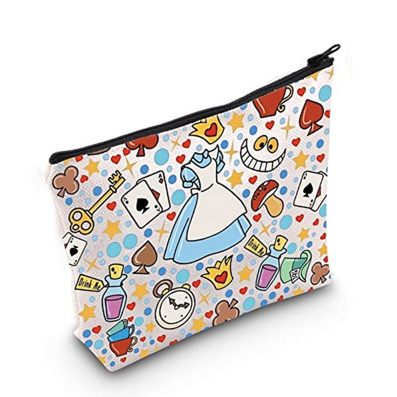 MEIKIUP Fairy Tale Makeup Bag Fairy Tale Fans Gift Magical Cosmetic Makeup Bag Magical Garden Lover Gift (Fairy bag)