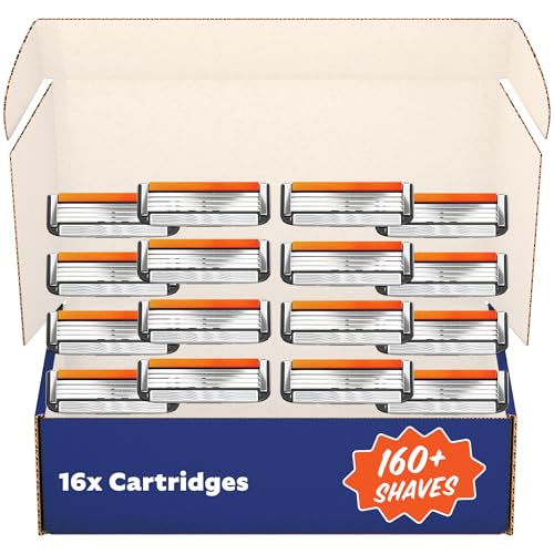 Dollar Shave Club 4 Blade Razor Refills - 16 Pack for Men