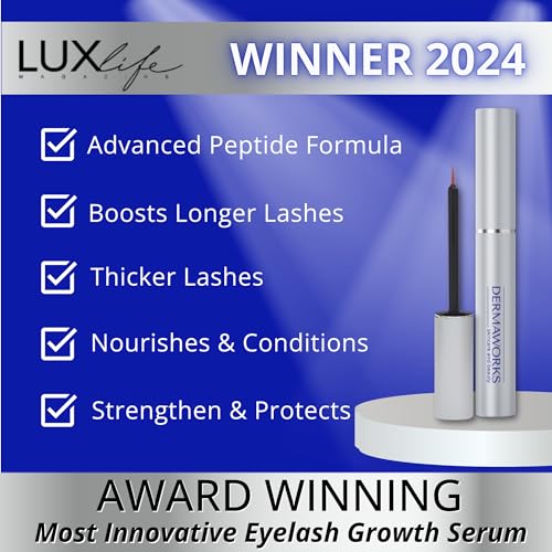 SPECTACULASH LASH SERUM for Eyelash Growth - Eyelash Serum to Grow Lashes - Suero para Pesta?as Crecimiento - Lash Conditioner for Growth & Volume Lashes - S?rum para Pesta?as by DERMAWORKS
