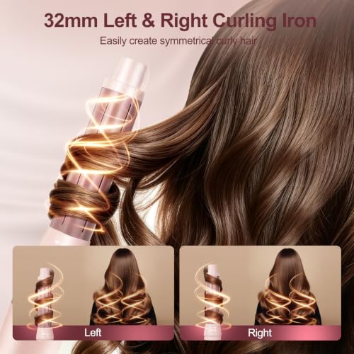 Pink 5-in-1 Hair Styler Blow Dryer Brush Set - 110,000 RPM Hot Air Brush