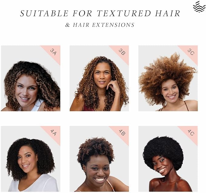 Manta Curls Anti-Breakage Detangling Hairbrush - Orange with Gold, for Curly & Afro Hair