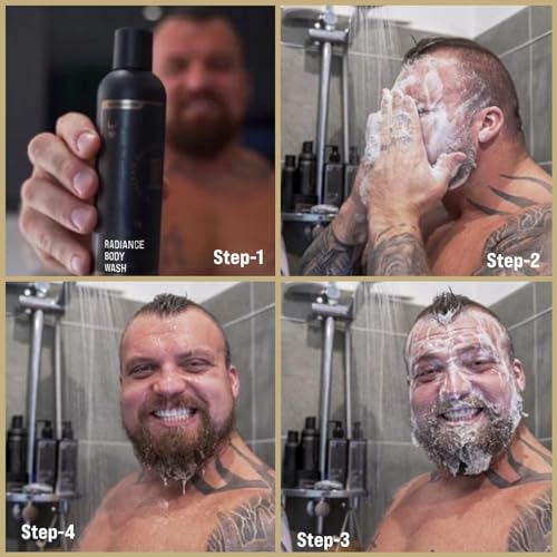Men's Body Wash Alfheim's Forests - Silver Collection Full Body Hydrating Shower Gel - Natural Fragrance