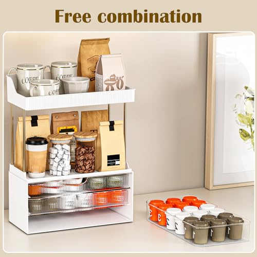 Caktraie Clear 3-Drawer Acrylic Makeup & Bathroom Vanity Organizer - 1 Pack