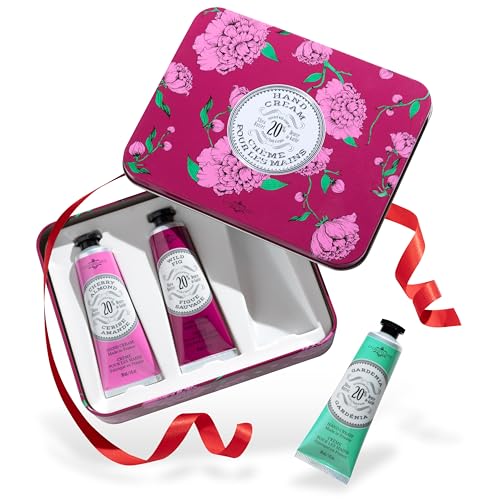 La Chatelaine Hand Cream Trio Gift Set for Him and Her, Couples Christmas Gift, Natural Hand Cream Made in France with 20% Organic Shea Butter- 2 sets of 3 x 1 fl oz ¡¦