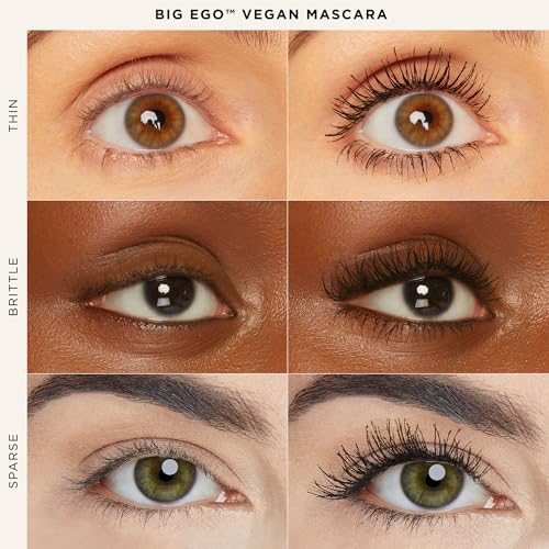 tarte big ego mascara – ultra-black vegan long-wear 0.23 oz