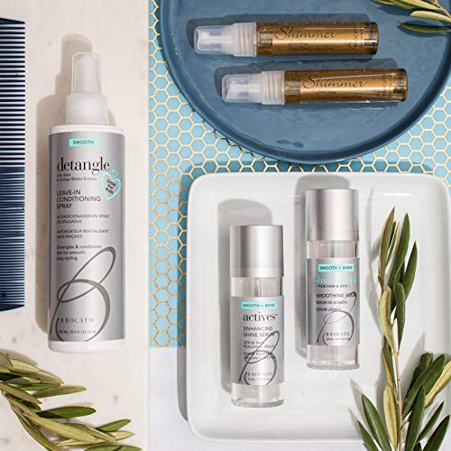 Brocato Actives Shine Serum for Frizz Control & Hair Smoothing 1 Oz