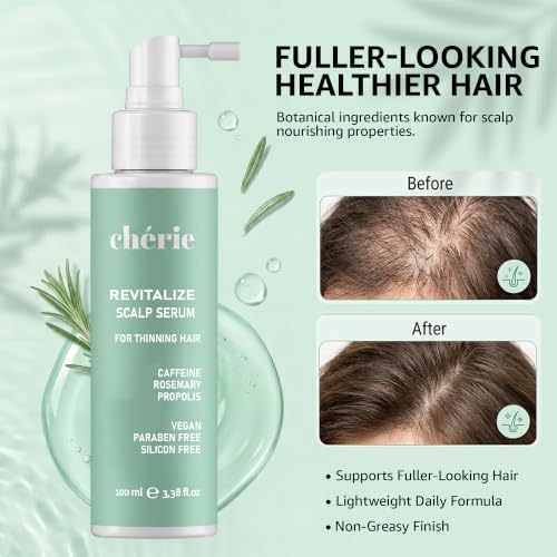 Rosemary & Caffeine Hair Serum for Thinning Hair - 3.4 fl oz | Strengthening & Nourishing