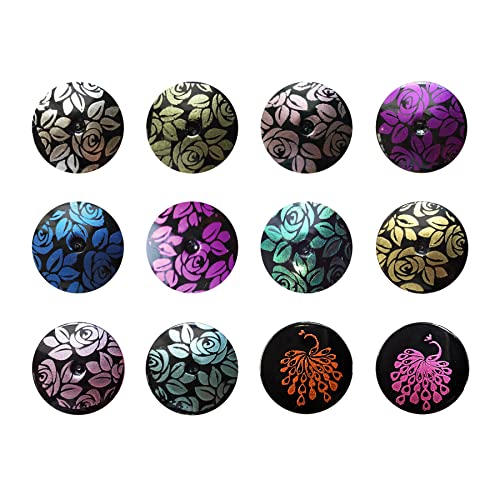 PUEEN Rocking Metallic Stamping Nail Polish Nail Art Color - Set of 12 Metallic Colors - 12ml each - BH001043