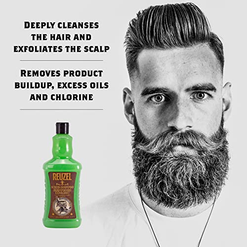 Reuzel Scrub Shampoo, Deeply Cleanses, 33.81 oz