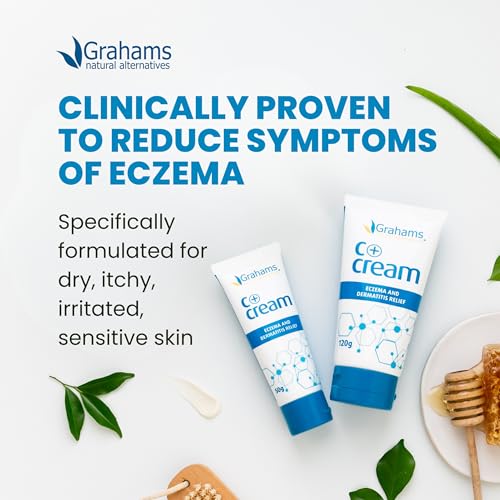 Grahams Natural C+ Eczema & Dermatitis Cream 4.23oz All-Natural, Steroid-Free