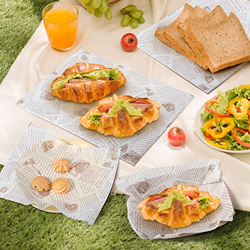 1000 Pcs Food Trays & Greaseproof Deli Liners - Rustic Brown, 3 Lb Capacity