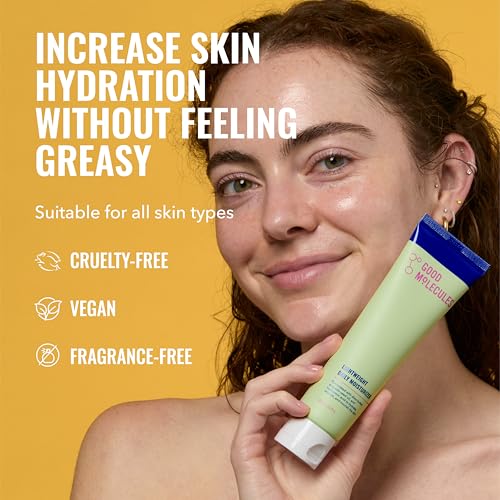 Good Molecules 3.4 Fl Oz Daily Moisturizer Pack - Lightweight, Non-Greasy Face Cream with Shea & Hyaluronic Acid