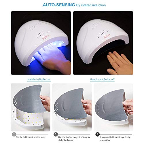Vishine Gel Nail Polish Starter Kit with 48W SunOne UV LED Lamp - Variation #001