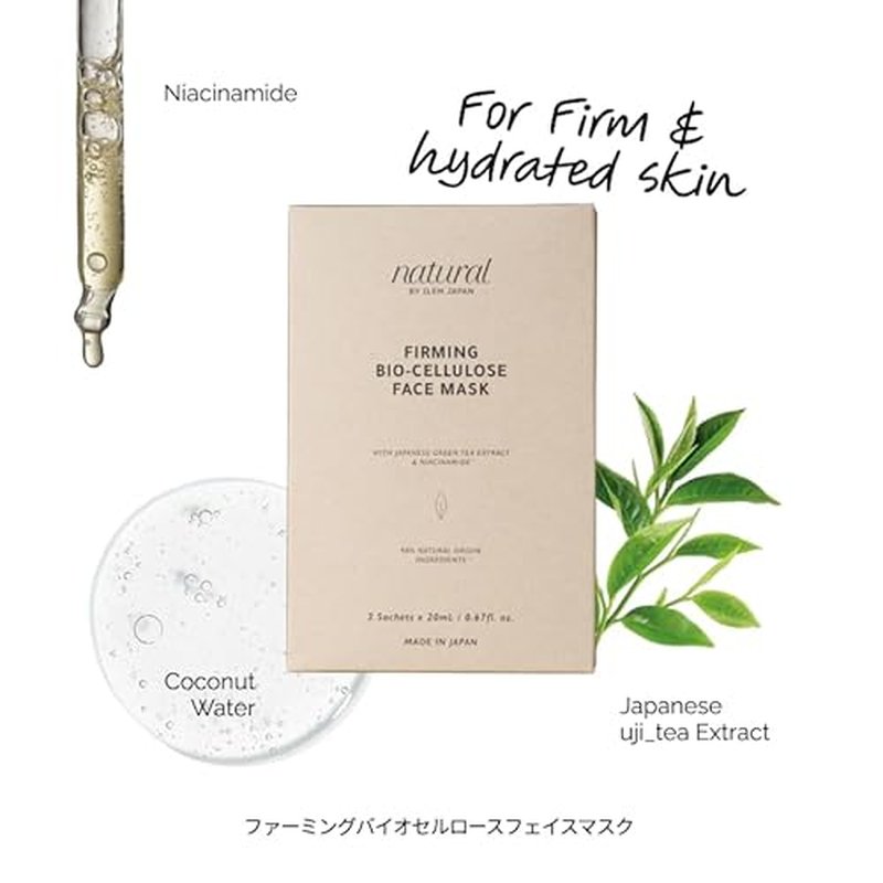 ILEM JAPAN Face Sheet Mask For Glowing Skin| Niacinamide| For Women & Men| Boost Collagen, Goodbye Wrinkles| All Types Skin| 20 ml x 3