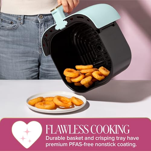 Paris Hilton 6-Quart Aqua Air Fryer with Touchscreen, 8-in-1 Nonstick Kitchen Appliance
