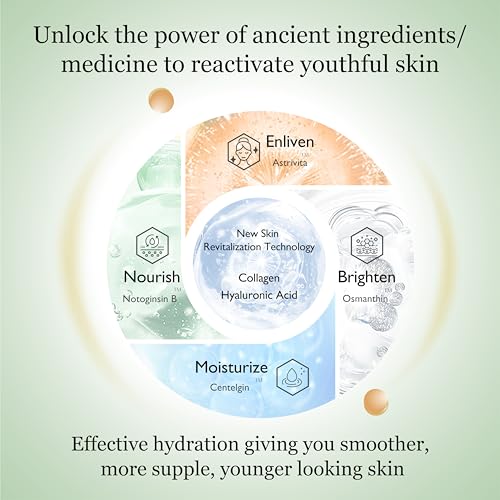 Luminous Ice Facial Mask, Hydrating Gel for Sensitive Skin, Herbal-Infused Formula with Centella Asiatica, Astragalus, Ginseng & Osmanthus, 1.69 fl. oz