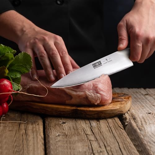 HOSHANHO 8-Inch Japanese High Carbon Steel Chef's Knife - Ultra Sharp, Ergonomic Handle