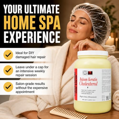 MODA Keratin & Cholesterol Hair Mask 85 oz Deep Moisturizing Salon Treatment