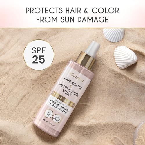All-in-1 Heat Protectant Hair Spray with UV Shield & Repair - Up to 450°F