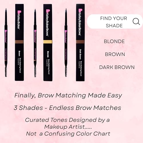 Kelley Baker Brow Pencil - Long-Lasting, Smudge-Resistant, Precise Eyebrow Definer