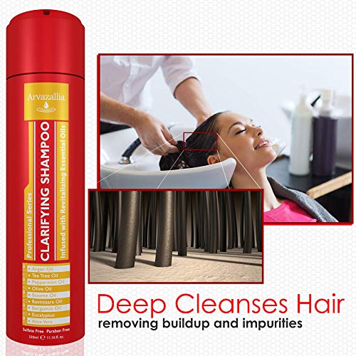 Anti-Frizz & Hydrating Hair Spray, Argan Oil Hair Mask & Clarifying Shampoo Set