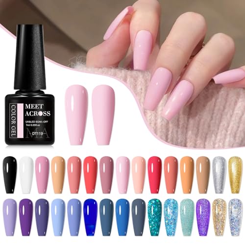 Long Square Pink Press on Nails -Cute Decorative Fake Nails with Bowknot for Women