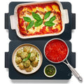 Chefman 2-Panel Midnight Electric Food Warmer - Expandable Warming Tray