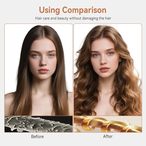 Blow Dryer Brush 5-in-1 Negative Ion Styling Tool - Champagne Gold