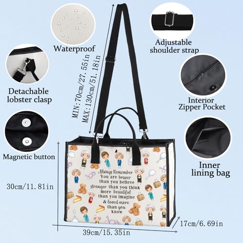 LEVLO Golden Inspired Cosmetic Make Up Bag Golden TV Show Fans Gift You Are Braver Stronger Smarter Than You Think Makeup Zipper Pouch Bag For Women Girls (Golden LT)