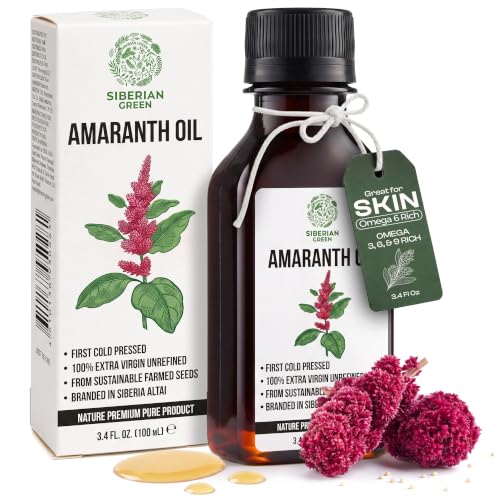 Siberian Amaranth Oil - 100% Natural Cold Pressed Vegan Food Grade 100ml