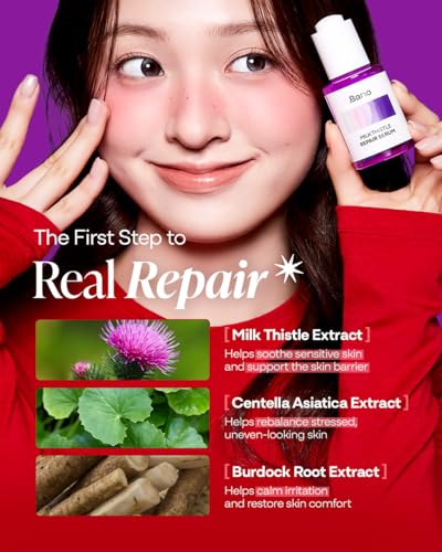 Bano Milk Thistle Repair Serum for Sensitive Skin 1oz - Skin Barrier & Hydration