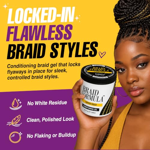 EBIN NEW YORK Super Hold Braid Conditioning Gel - 35.2 Fl Oz