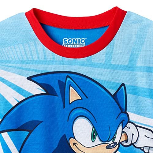 Sonic The Hedgehog Boys 4-Piece Pajama Sleepwear Set - Blue Blue, Kids