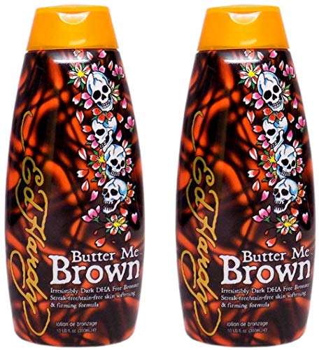 Ed Hardy Butter Me Brown DHA-Free Tanning Lotion 10oz - Streak-Free Bronzing