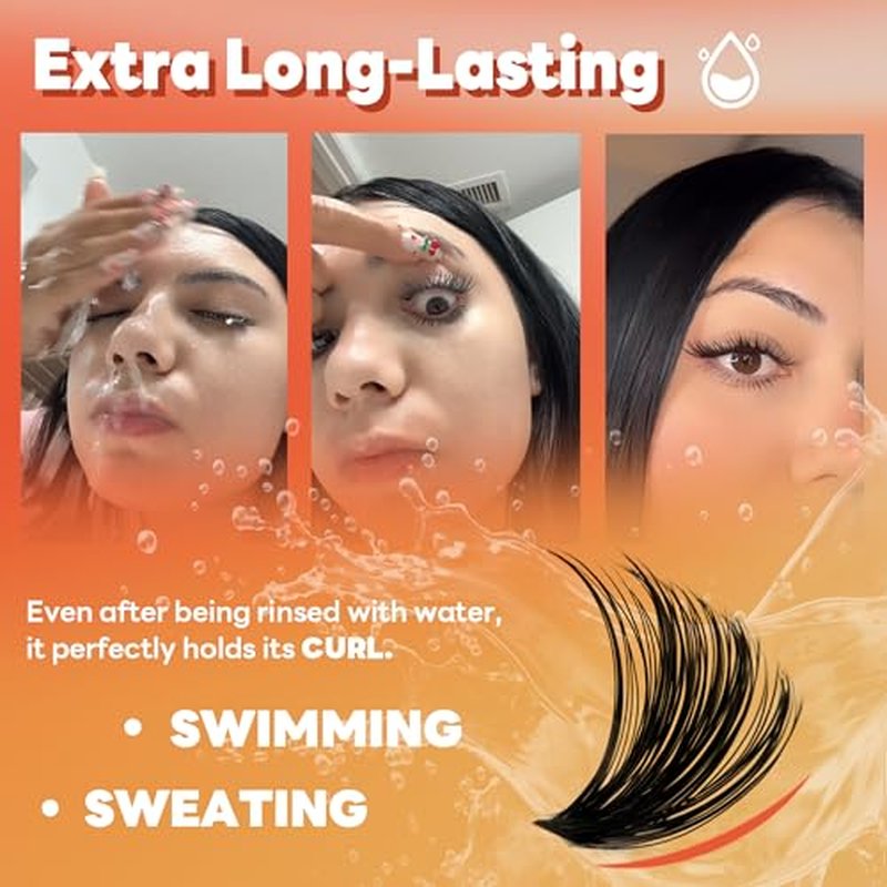 Lash Extension Kit - LANKIZ DIY Lash Clusters Kit,40D+50D C Curl Natural False Lashes 280 pcs,Individual Eyelash Clusters with Waterproof Bond & Seal Glue for Beginners & Professionals-MuseV+ C