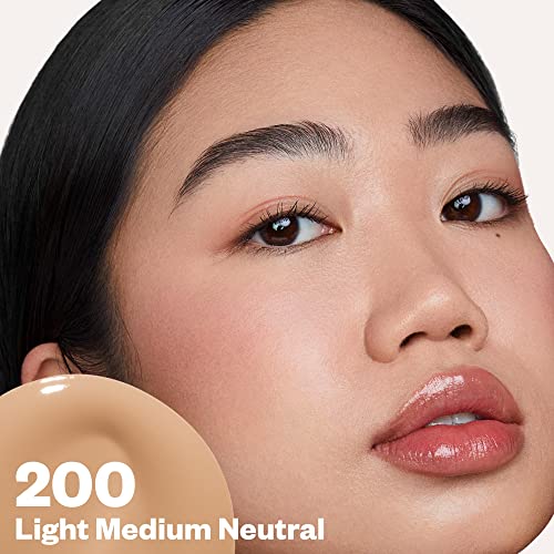 Kosas Revealer Liquid Foundation SPF 25 ? Medium Buildable Coverage, Hydrating Natural Glow Finish, Light Medium Neutral 200