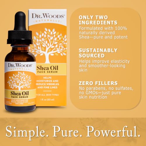 Shea Serum Face Moisturizer with Shea Butter & Vitamin E - 1 oz