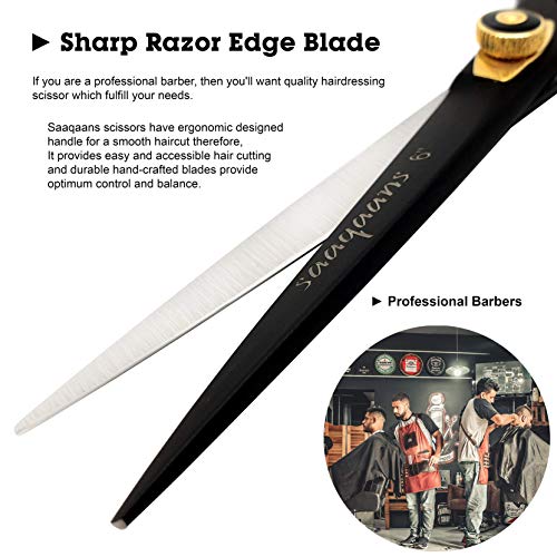 Professional Hairdresser Scissors Kit with Thinning Shears & Straight Razor