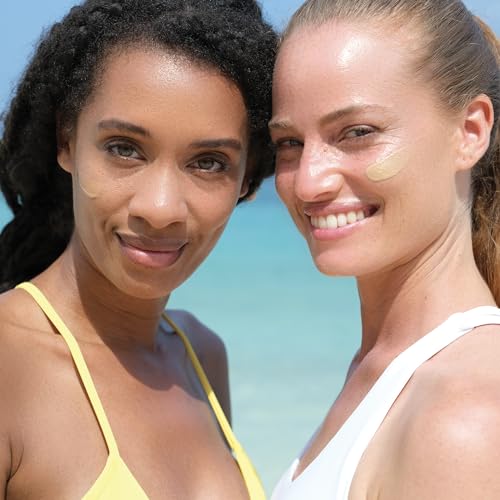 Tinted Mineral Sunscreen with Non-Nano Zinc Oxide, SPF 30 Face Moisturizer, GLOW ME by FRE Skincare (Medium-Deep) - Hydrating Lightweight Face Cream for Smoother & Glowing Skin - Reef-Safe Sunscreen