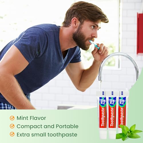 200 Mini Travel Toothpaste Tubes - Mint Flavor, 0.176oz, Bulk Pack - Variation of THIS listing
