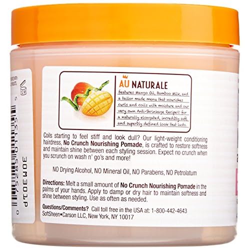 SoftSheen-Carson Dark and Lovely Au Naturale Anti-Shrinkage No Crunch Nourishing Pomade, 4.4 oz