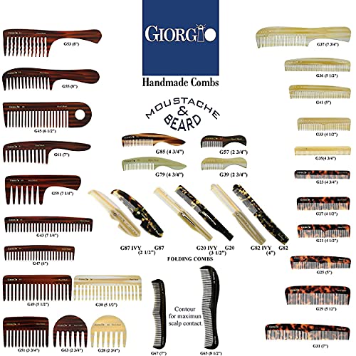 Giorgio 3 Pack Yellow Tokio Large 5.75 Inch Wide Tooth Hair Comb for Thick Wet & Dry Hair