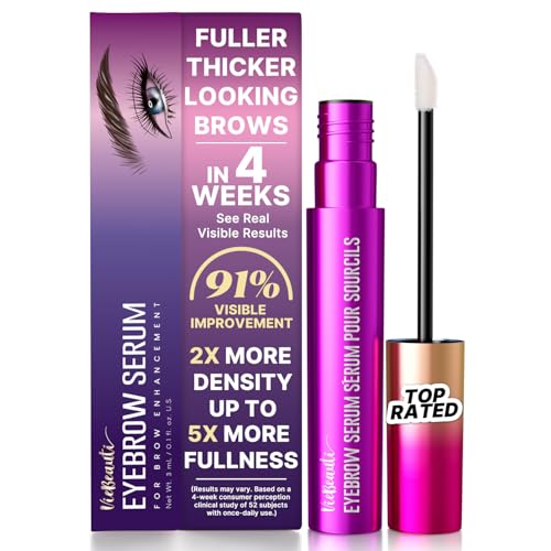 Eyebrow Growth Serum for Longer Fuller Thicker Brows - Purple 0.1 Fl Oz