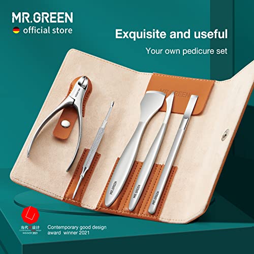 MR.GREEN Pedicure Knife Set 5 Pcs Professional Foot Care Tools Stainless Steel