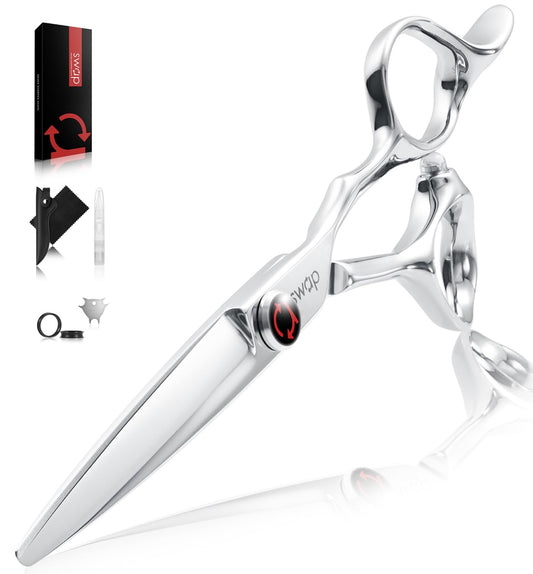 SWAP Professional Hair Cutting Scissors - SUS 440C Barber Shears, Profesional Shears for Hair Cutting (S2, 6 '' Hair Cutting Scissors)
