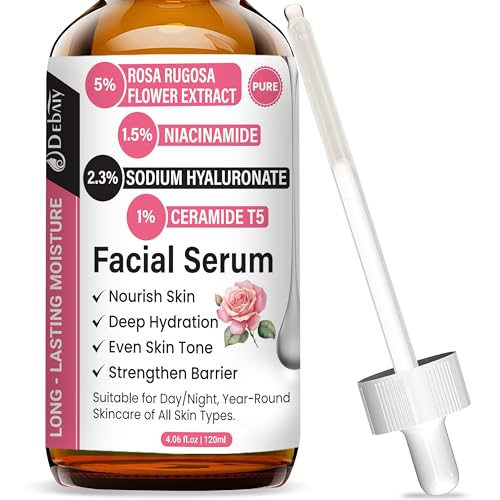 Rose 2.3% Hyaluronic Acid Facial Serum - Nourish Skin, 120ml/4.06fl.oz