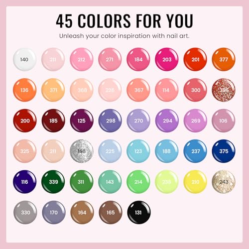 Gel Nail Polish Kit with UV Light, Nail Drill & 68 Pieces for DIY & Professional Nails