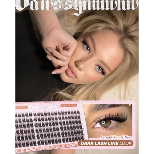 Short Wispy Lash Clusters 10-12-14mm Natural Eyelashes Clusters pesta?as postizas naturales C Curl Cluster Eyelash Extensions Fairy Lashes Clusters Lightweight Eyelash Clusters DIY Individual Lashes