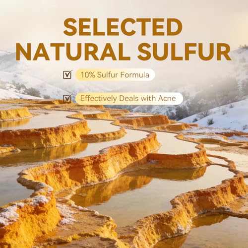 Sulfur Acne & Body Soap Bar 10% - Pack of 6, Face & Skin Treatment